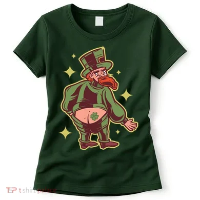 Funny Leprechaun Tattoo Women's T-Shirt