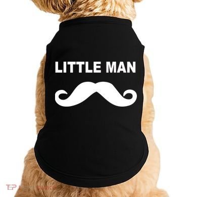 Funny Little Man Mustache Doggie Tank