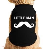 Funny Little Man Mustache Doggie Tank thumb 0