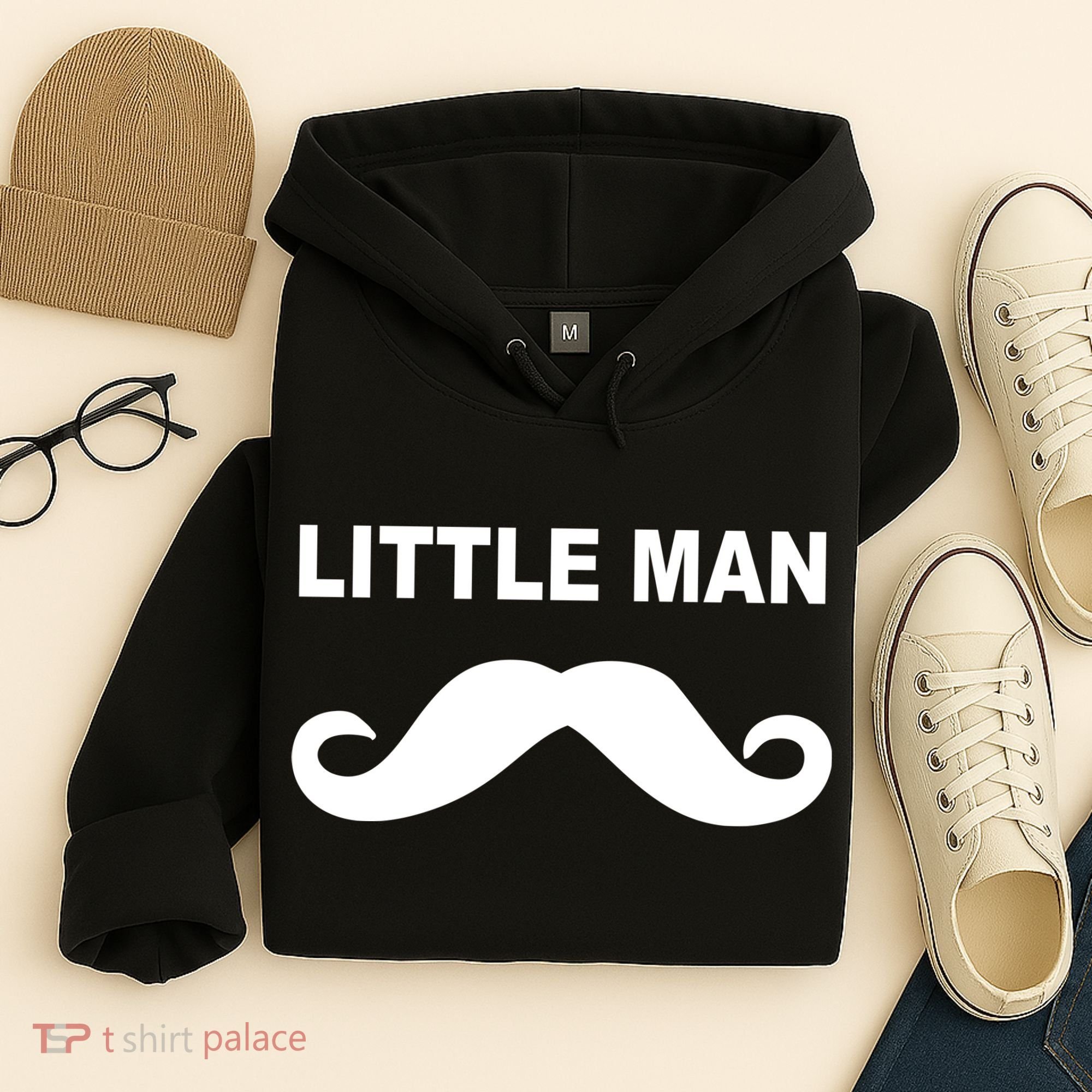 Funny Little Man Mustache Hoodie
