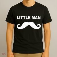 Funny Little Man Mustache T-Shirt thumb 3