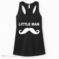 Funny Little Man Mustache Women's Tank Top thumb 0