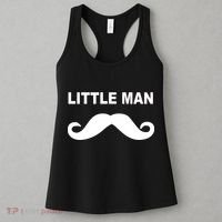 Funny Little Man Mustache Women's Tank Top thumb 3
