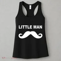 Funny Little Man Mustache Women's Tank Top thumb 3