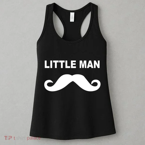 Funny Little Man Mustache Women's Tank Top