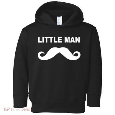 Funny Little Man Mustache Toddler Hoodie