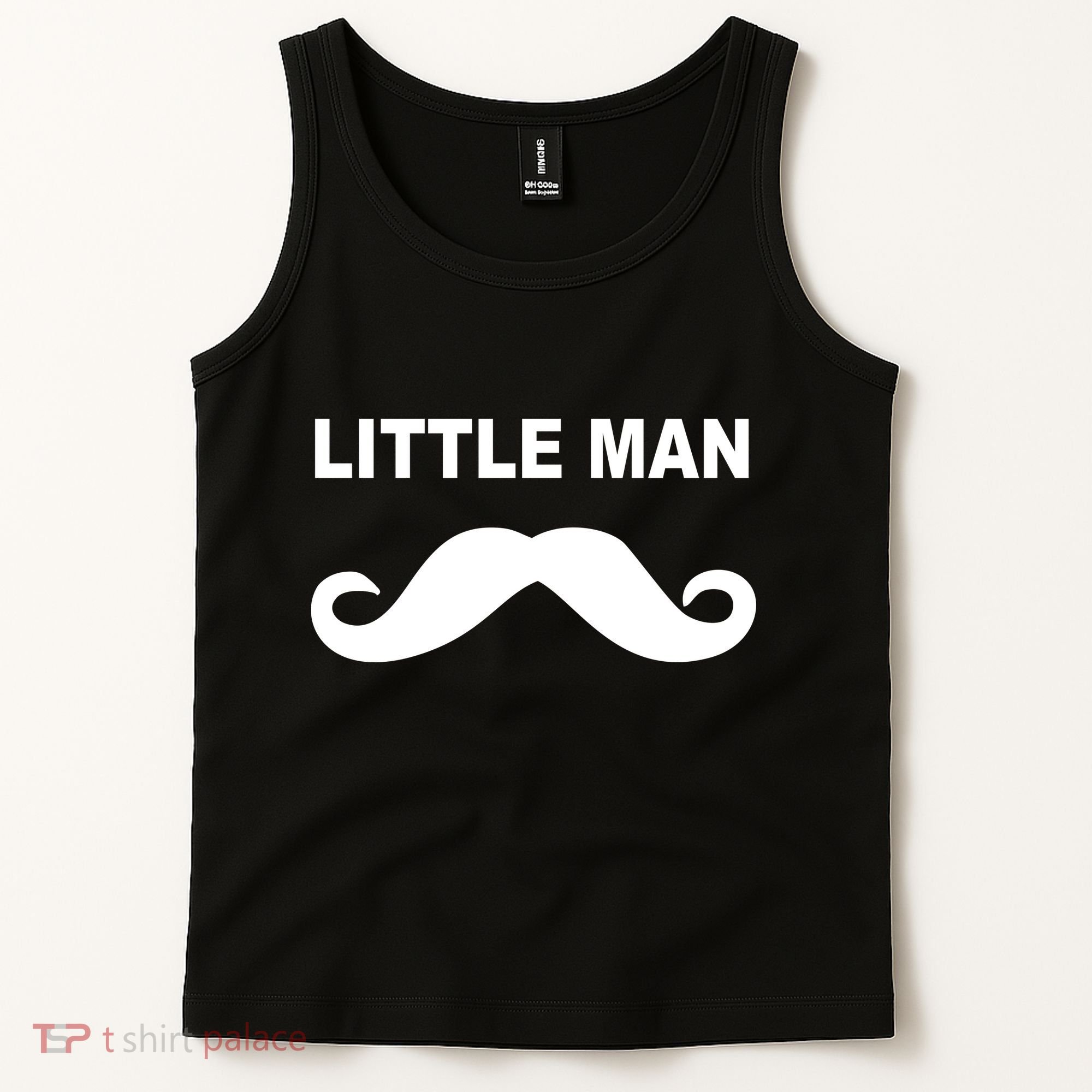 Funny Little Man Mustache Tank Top