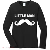 Funny Little Man Mustache Women's Long Sleeve Shirt thumb 0