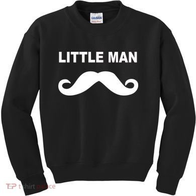Funny Little Man Mustache Kids Sweatshirt