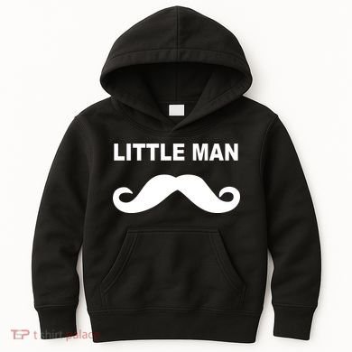 Funny Little Man Mustache Kids Hoodie