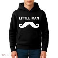 Funny Little Man Mustache Kids Hoodie thumb 4