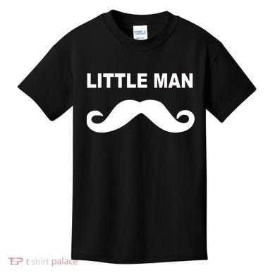 Funny Little Man Mustache Kids T-Shirt