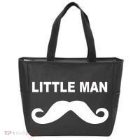 Funny Little Man Mustache Tote Bag thumb 0