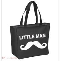 Funny Little Man Mustache Tote Bag thumb 2