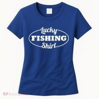 Funny Lucky Fishing Women's T-Shirt thumb 0