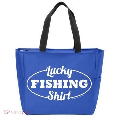 Funny Lucky Fishing Tote Bag