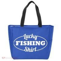 Funny Lucky Fishing Tote Bag thumb 0