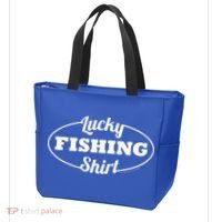 Funny Lucky Fishing Tote Bag thumb 3
