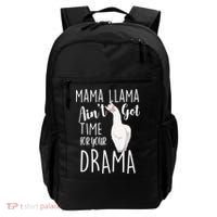 Funny Mama Llama Ain't Got Time For Your Drama Backpack thumb 0