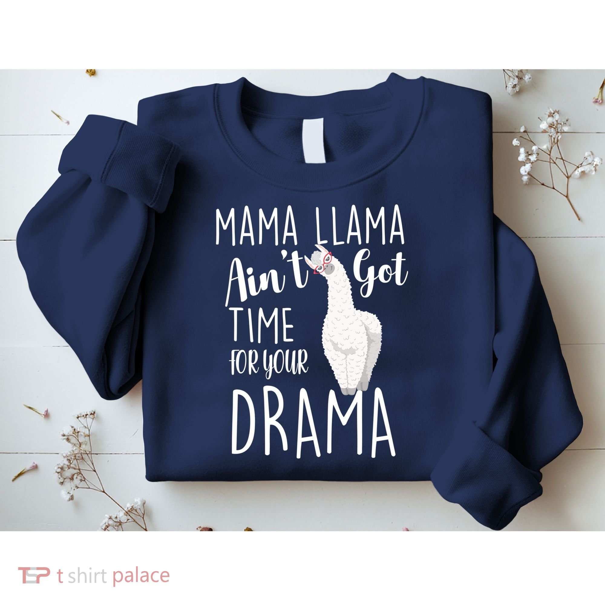 Funny Mama Llama Ain't Got Time For Your Drama Sweatshirt