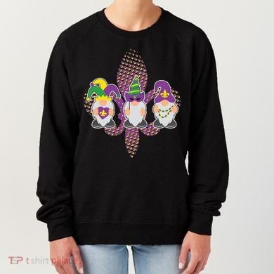 Funny Mardi Gras Gnomes Women's Sweatshirt