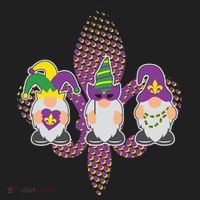 Funny Mardi Gras Gnomes Women's Sweatshirt thumb 2