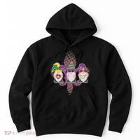 Funny Mardi Gras Gnomes Hoodie thumb 0