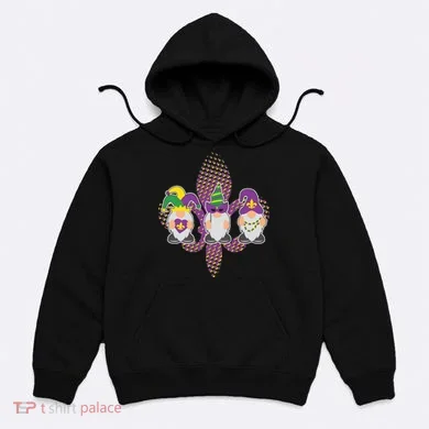 Funny Mardi Gras Gnomes Hoodie
