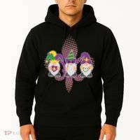 Funny Mardi Gras Gnomes Hoodie thumb 2