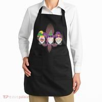 Funny Mardi Gras Gnomes Apron thumb 2