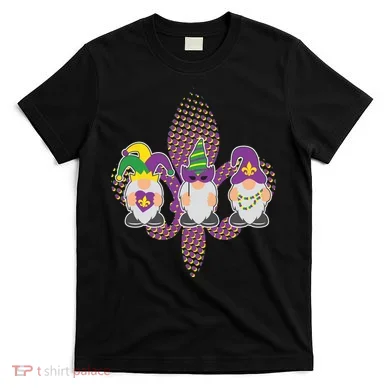 Funny Mardi Gras Gnomes T-Shirt