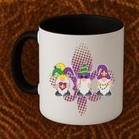 Funny Mardi Gras Gnomes Coffee Mug thumb 2