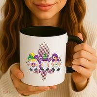 Funny Mardi Gras Gnomes Coffee Mug thumb 3
