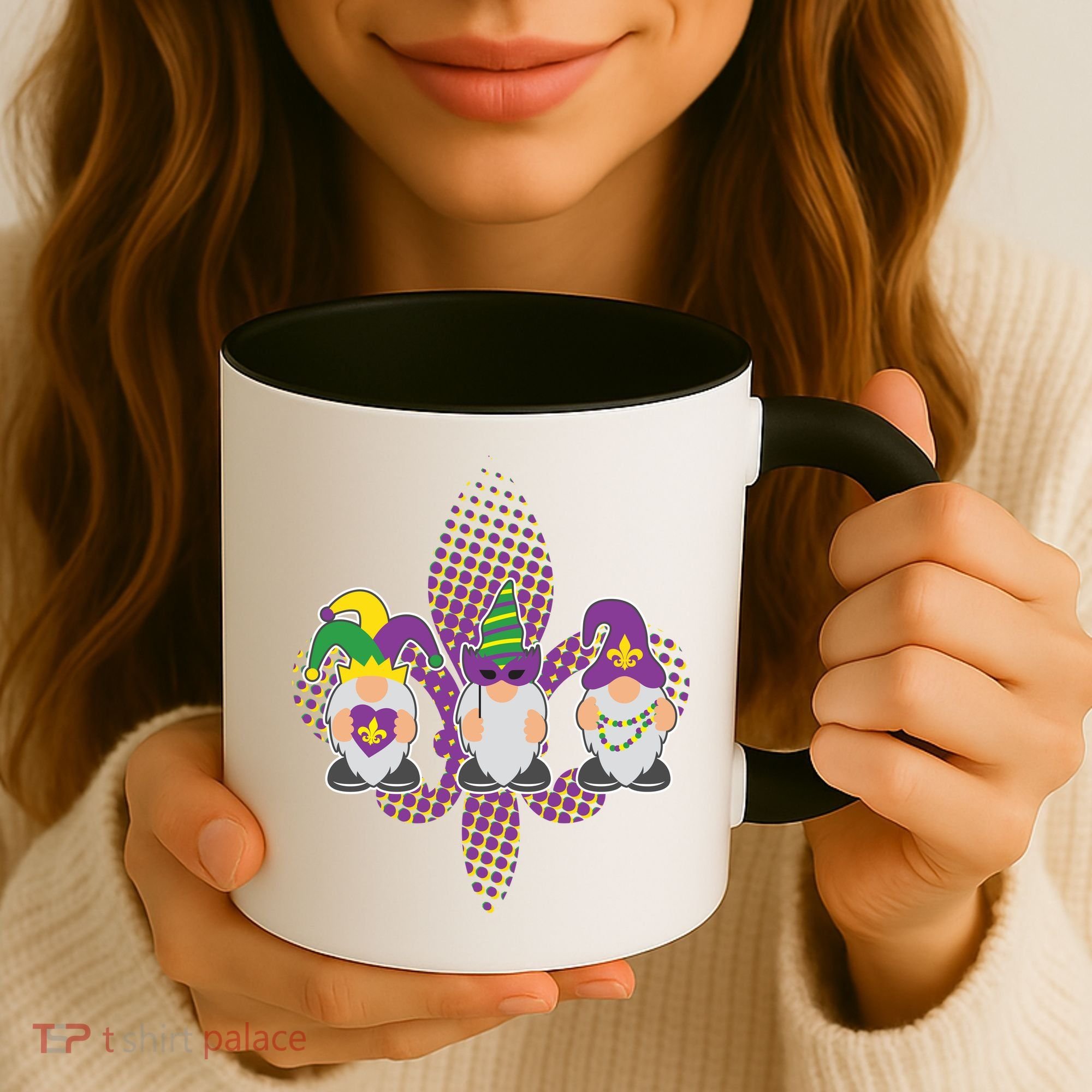 Funny Mardi Gras Gnomes Coffee Mug
