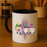 Funny Mardi Gras Gnomes Coffee Mug thumb 4