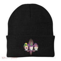 Funny Mardi Gras Gnomes Beanie thumb 0