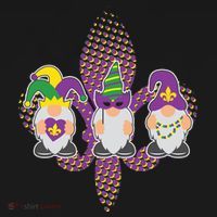 Funny Mardi Gras Gnomes Pajama Set thumb 2