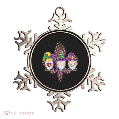 Funny Mardi Gras Gnomes Ornament