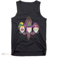 Funny Mardi Gras Gnomes Tank Top thumb 0