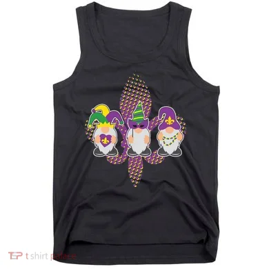 Funny Mardi Gras Gnomes Tank Top