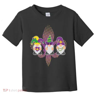 Funny Mardi Gras Gnomes Toddler T-Shirt