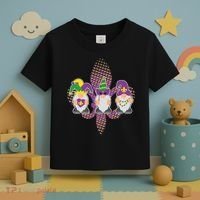 Funny Mardi Gras Gnomes Toddler T-Shirt thumb 3