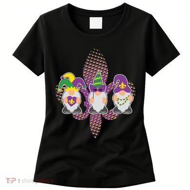Funny Mardi Gras Gnomes Women's T-Shirt