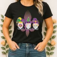 Funny Mardi Gras Gnomes Women's T-Shirt thumb 2