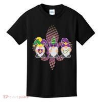 Funny Mardi Gras Gnomes Kids T-Shirt thumb 0