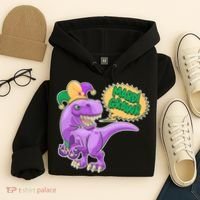 Funny Mardi Grawr T-Rex Dinosaur Hoodie thumb 4