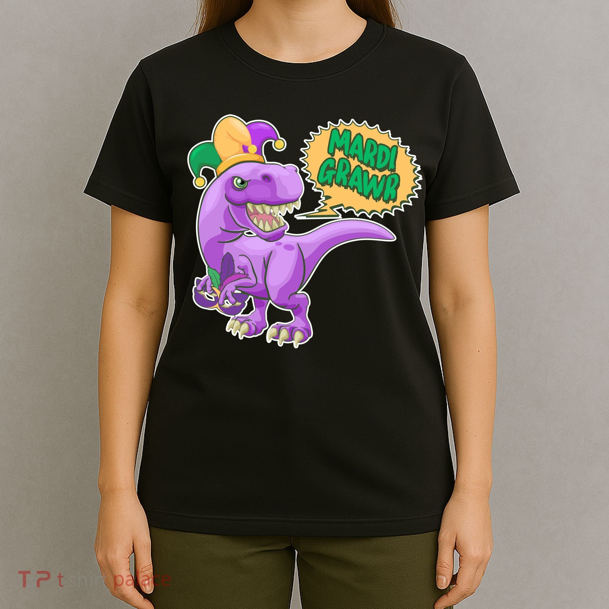 Funny Mardi Grawr T-Rex Dinosaur T-Shirt