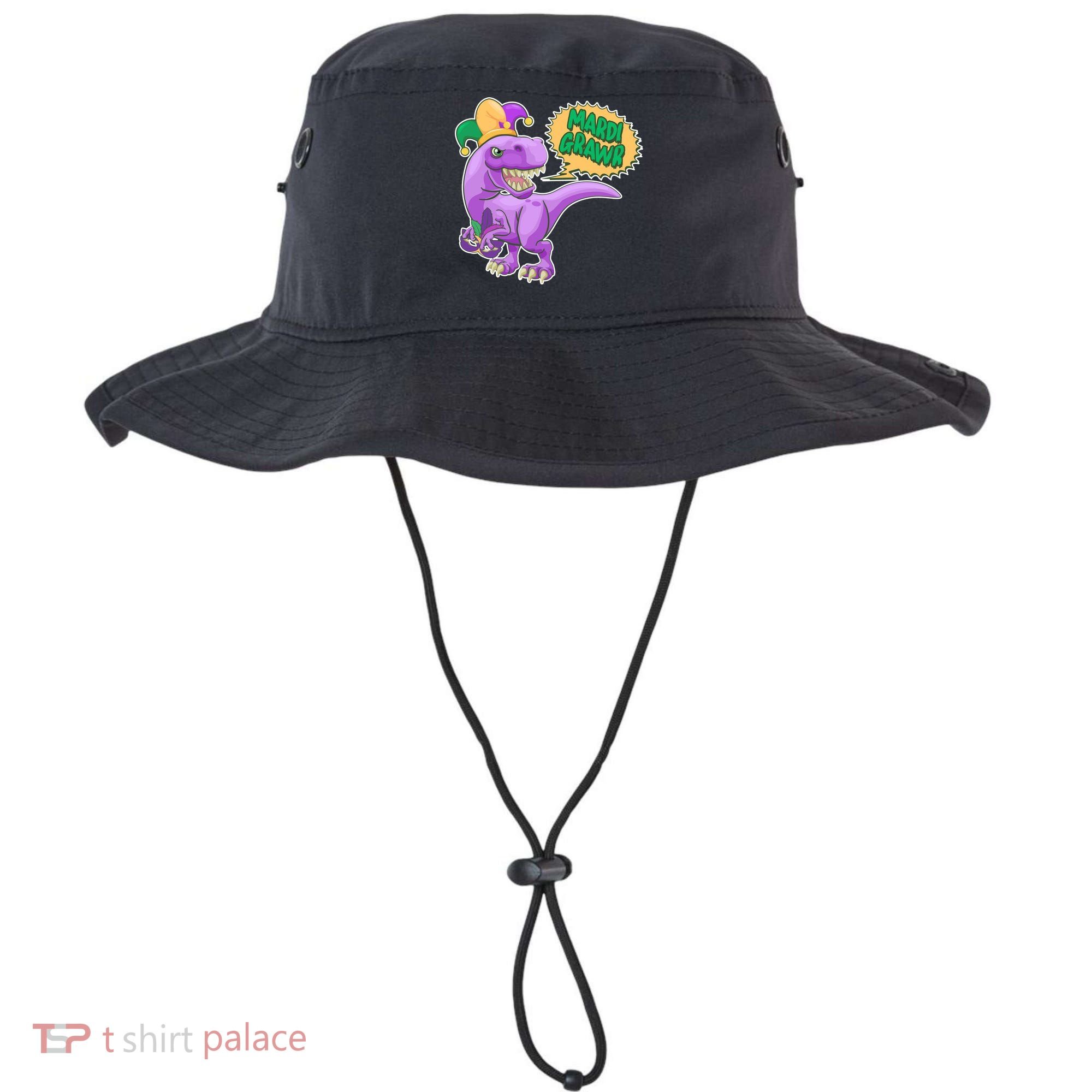 Funny Mardi Grawr T-Rex Dinosaur Bucket Hat