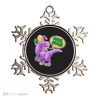 Funny Mardi Grawr T-Rex Dinosaur Ornament