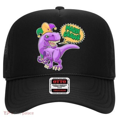 Funny Mardi Grawr T-Rex Dinosaur Hat